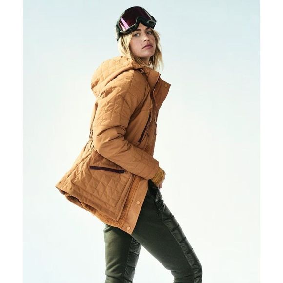 🌻 Free People FP Movement All Prepped Ski Jacket in Toasted Coconut Size L - Picture 2 of 12